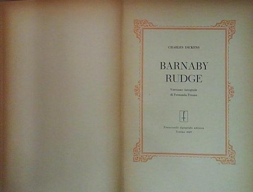 Dickens barnaby rudge - dickens,