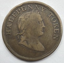 IRLANDA 1/2 PENNY TOKEN 1820
