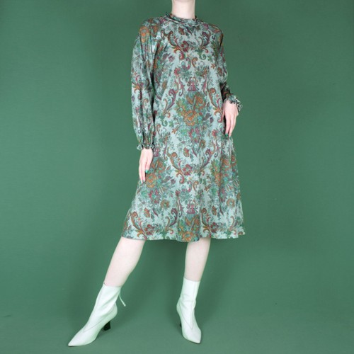 Abito vintage anni verde - abito,