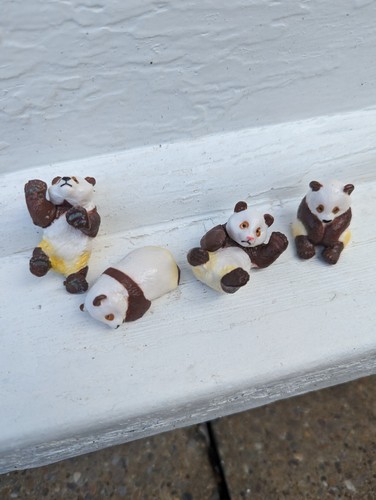Miniature panda family set - miniature,