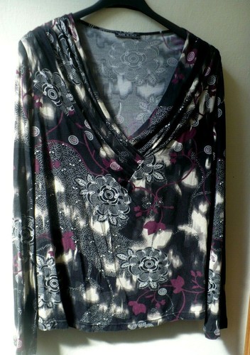 Maglia blusa fantasia taglia - _,