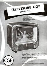 p2 pubblicità televisore CGE