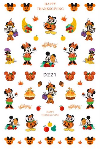 Adesivi nail art autunno - adesivi,