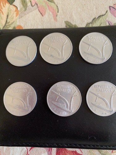 Monete lire anni - 6,