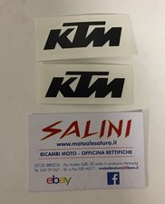 Adesivo scritta KTM bianca
