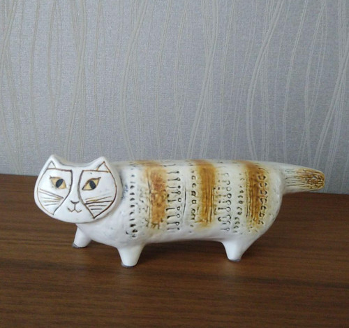 Ornamento ceramica gatto - ceramica,
