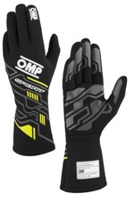 Guanti OMP Sport 2025 FIA 8856-2018 Racing Motorsport NERO-GIALLO
