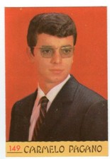 figurina CANTANTI PANINI 1968 REC numero 149 CARMELO PAGANO