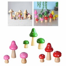 3 Pezzi Statua di Funghi