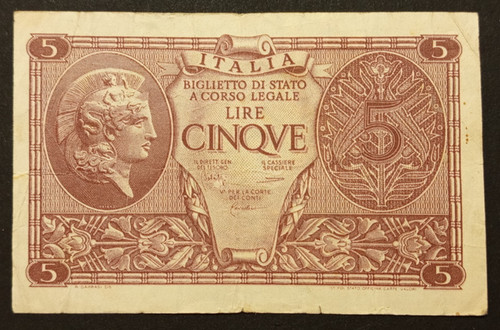 Lire 1944 bb - 5,