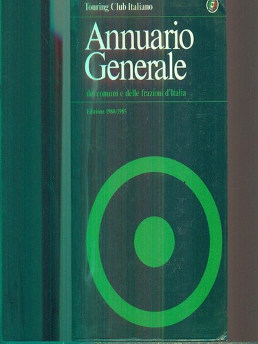 Annuario generale dei - annuario, comuni