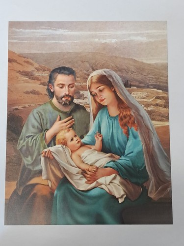 Stampa vintage sacra famiglia - vintage,