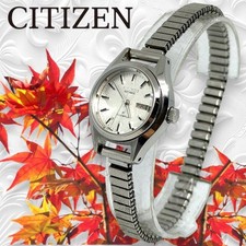 Orologio Citizen Automatico F 21 Jewels Donna Quadrante Argento Cassa Acciaio...
