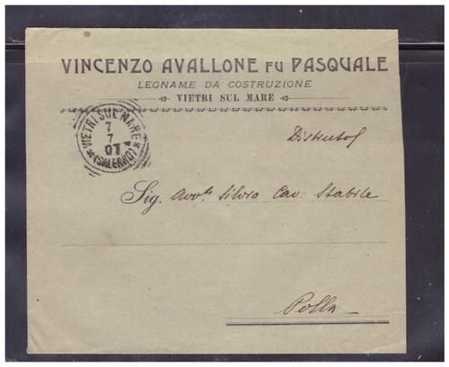 Busta intestata vietri sul - vietri,