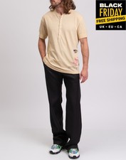 T-shirt Henley in jersey DSQUARED2 RRP €300 taglia L maniche corte intrecciata vestibilità Ibra