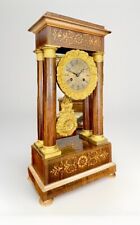 ?OROLOGIO A PENDOLO A TEMPIO BRONZI DORATI ANTICO IMPERO 1810?