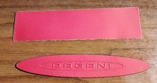 PAGANI ZONDA  , leather  SAMPLE + PATCH 10 CM -" rosso vermiglio   # 2120