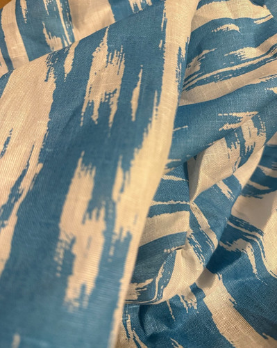 Cravatta 100 lino - 100%, blu