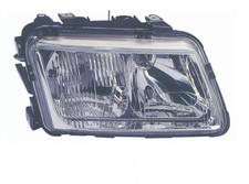 FARO FANALE PROIETTORE ANTERIORE DX PER AUDI A3 H7 H4 1996 2000 CON FENDINEBBIA