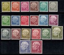 Repubblica Federale Tedesca 1954 Michel 177-196 nuovo di zecca 100% presidente Heuss