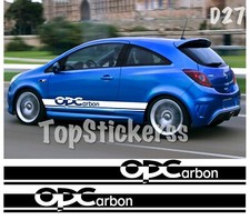 Strisce Sportive Fasce Laterali Opel Corsa OPC Adesivo Sticker Decal Tuning Auto