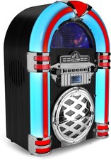 Victor BROADWAY Altoparlante Jukebox LED Bluetooth da Scrivania con Lettore CD e Radio FM