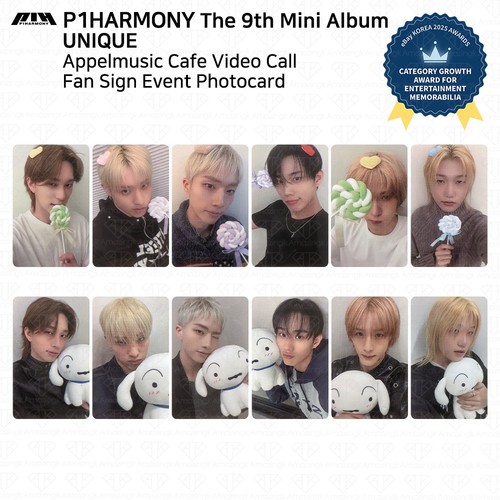 P1harmony 9th mini cartolina - p1harmony,