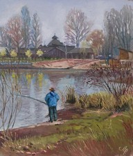 Mattina umida. Dipinto Olio