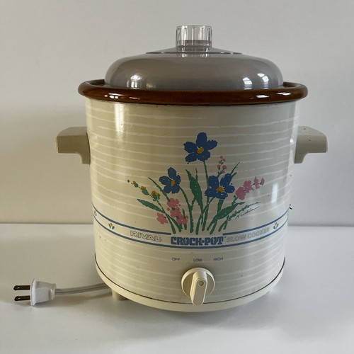 Vintage floral rival crock - vintage,