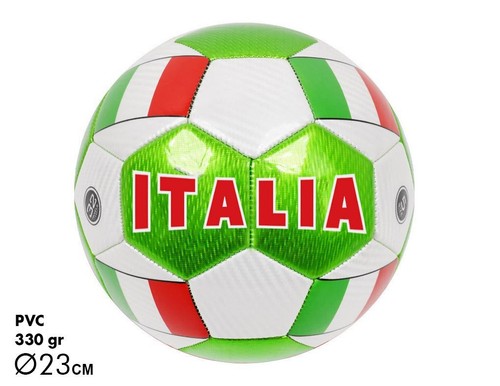 Pallone cuoio calcio rosso - cuoio,