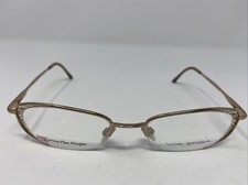 VIA SPIGA MONTATURA OCCHIALI DA VISTA VALLESANA 600 50-19-135 ORO MEZZA MONTATURA VH50