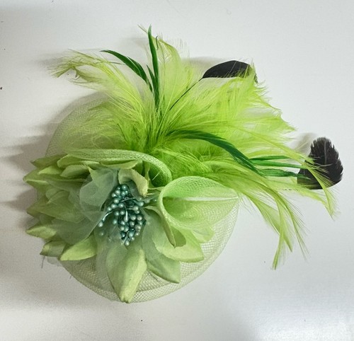 Fermaglio capelli verde fiore
