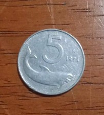 Moneta 5 Lire 1974