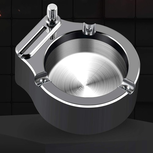 Retro metal ashtray - metal,