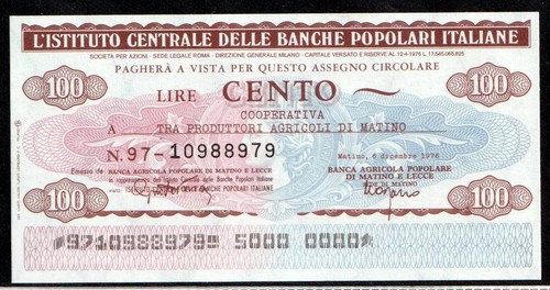 Miniassegni ist cent banche - miniassegni,
