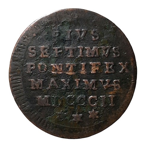 Pio vii mezzo baiocco - [nc],