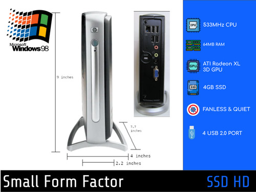 Windows retro 533 mhz - 98, pc