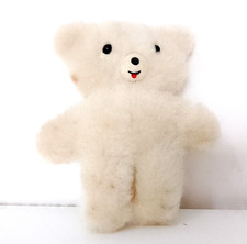 Cuddle white bear bear 80s