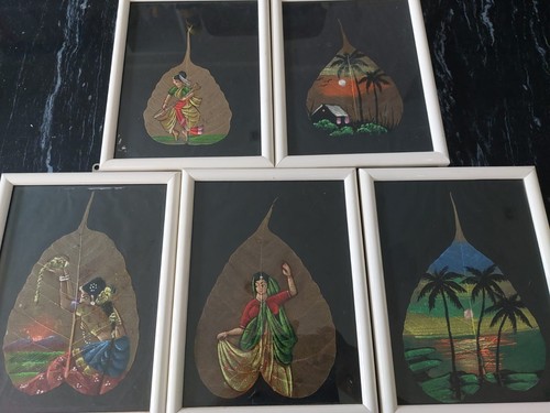 Vintage dipinti foglia di - vintage,