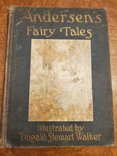 Fairy Tales from Hans Christian Andersen  illus. by Dugald Walker rare 1914 ed.