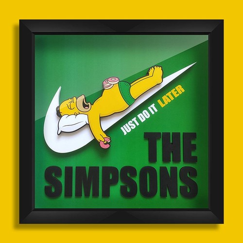 Simpson shadow box - simpson, 3d