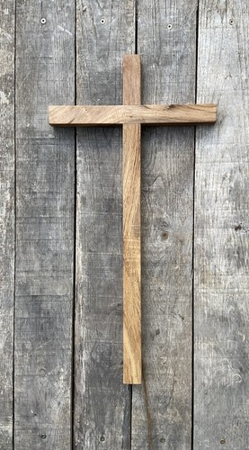 Croce legno noce - croce, in