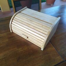 Portapane in Legno Apertura a Serrandina Cucina Pane Mobile per Pane Paniere