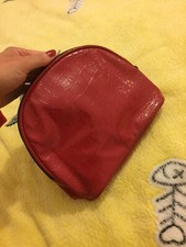 Borsa perla donna color rossa vernice, pochette piccola ed elegante 