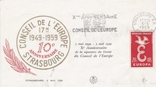 FRANCIA 1959 FDC CONSIGLIO