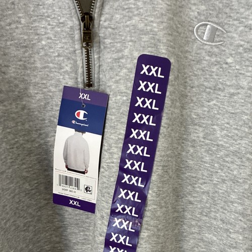 Felpa champion uomo xxl - xxl, grigio