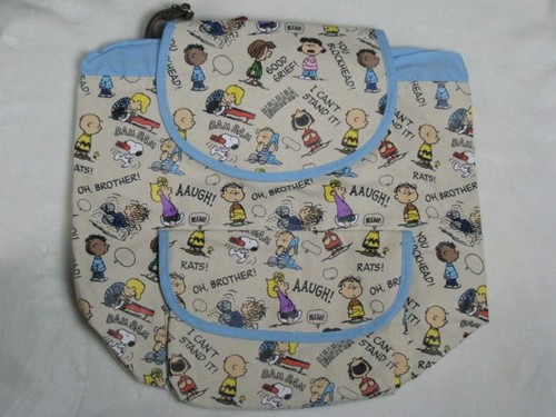 Zaino tela peanuts snoopy - in,
