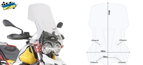 Cupolino specifico givi - cupolino,