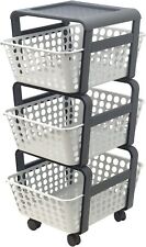 Ecoplast | Carrello con Ruote Portatutto Modula, Carrello Portaoggetti Bianco