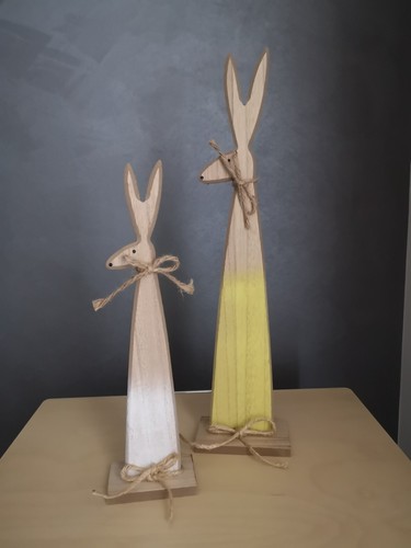 Coppia conigli decorativi - coppia,